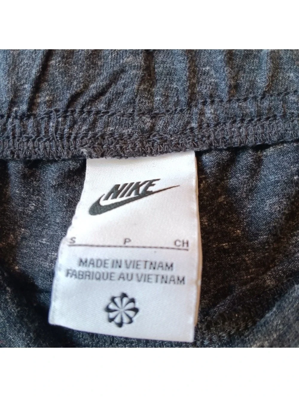 Nike Women's Mottled Black Sportswear Vintage Tapered Jogger Pants Size S
